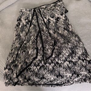 Vintage Missoni Skirt Black and White Patterned made in Italy